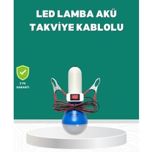 TeknoKapsül Aküden Çalışan 12V LED Ampul Taşınabilir Kullanım