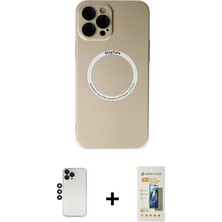 DS LLC Ieg™ iPhone 12 Pro Kılıf Zirve Klasik Prime - Siyah 6d Mat Seramik Hayalet Nano Ekran Koruyucu +