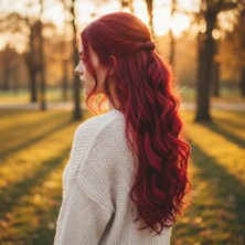 Alvera Fiber Sen Daalı 8 Parça Çıt Çıt / Kızıl