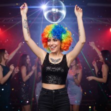 Alvera Animasyon Parti ve Palyaço Peruğu / Renkli