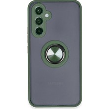 Alvera  Galaxy A54 5g Kılıf Montreal Yüzüklü  Kapak - Yeşil