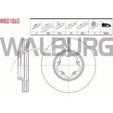 Otoco Ford Transıt Custom (V362) 2.2 Tdcı 2012- Fren Diski Ön Havalı 5 Bjn 288X33X93,1X55,5 BK21-1125-BB