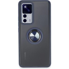 Alvera  Mi 12T Pro Kılıf Montreal Yüzüklü  Kapak - Lacivert