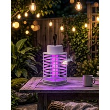 Alpotekno Akıllı Elektrikli Böcek Öldürücü Lamba Uv Mor Işık Sessiz Gece Kullanımı Duvara Asılabilir