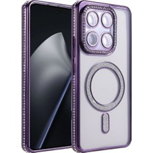 Alvera Joko  Mi 15T Pro Joke Simli Magneticsafe Kılıf - Derin Mor