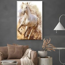 Harikabirev|şık At Tablosu 47 |çerçevesiz Kanvas Tablo