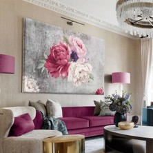 Harikabirev|gül Kurusu Kombini En Çok Sevilen Çiçek Tablosu|çerçevesiz Kanvas Tablo