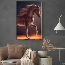 Harikabirev|şık At Tablosu 53 |çerçevesiz Kanvas Tablo