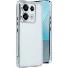 Alvera   Note 13 Pro 4g Kılıf  Lensli  - Gümüş