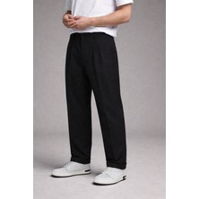 Damga Erkek Günlük Regular Klasik Siyah Kumaş Pantolon