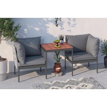 Vivense Limni Home Mini Multilounge Bahçe Balkon Koltuğu, Gri