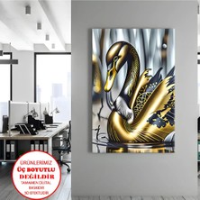 Harikabirev Kanvas-Duvar-Salon Tablosu Hayvan Figürü Asil Filomingo|tekli Dikey Çerçevesiz Kanvas Tablo