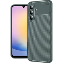 Alvera  Galaxy S25 Fe Auto Fus Karbon Kapak - Koyu Yeşil