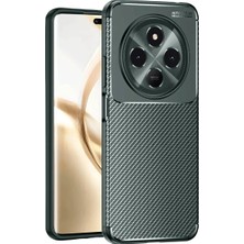 Alvera Tecno Spark 30C Kılıf Auto Fus Karbon Kapak - Koyu Yeşil