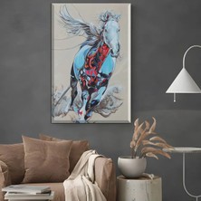 Harikabirev|şık At Tablosu 27 |çerçevesiz Kanvas Tablo