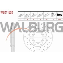 Otoco Nıssan Pıck Fren Diski Ön Havalı Performans Delikli 6 Bjn 260X26X81X36,5 40206-2S401-