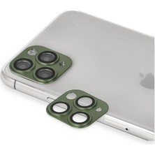 Alvera  Iphone 11 Pro Max Pers Alüminyum Kamera Lens - Yeşil