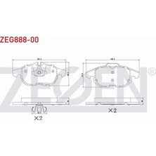 Otoco Opel Vectra C 1.6 16V 2002-2008 Ön Fren Balatası 1605095