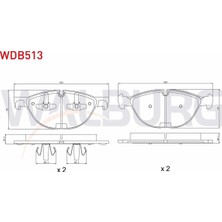 Otoco Bmw X5 (E70) 4.8i 2007-2012 / Bmw X6 (E71,E72) 3.5 D 2008- Ön Fren Balatası Ikazlı 34116865868