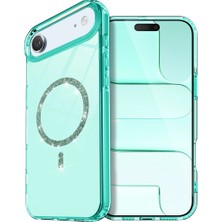 Alvera  Iphone 17 Air Live Diamond Magsafe Kapak - Yeşil