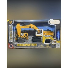 Magicway Işıklı Sesli Sarjlı Duman Çıkartan 640° Dönen Paleti Hareketli Ekskavatör Iş Makinesi Kazıcı Kepçe