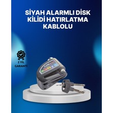 TeknoKapsül Suya Dayanıklı 110DB Alarmlı Çelik Disk Kilidi