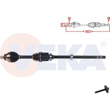 Otoco Land Rover Freelander Iı 2.2 Td4 6 M-T 2006-2014 Komple Aks Sağ Ön Uzunluk 1.022,5MM LR002614