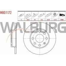 Otoco Opel Vectra A 1.4 - 1.6 - 1.8 1988-1995 Fren Diski Ön Düz 4 Bjn 235,9X12,6X60X40,95 90 008 005