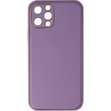 Alvera  Iphone 12 Pro Kılıf Co Deri  Kapak - Lila