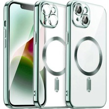 Alvera  Iphone 13 Kılıf Kross Magneticsafe Kapak - Koyu Yeşil