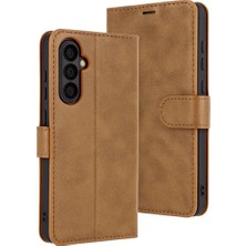 Alvera  Galaxy S25 Fe Trend S Plus Kapaklı Kılıf - Taba