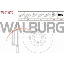 Otoco Bmw 5 Serısı (E39) 535 I 5 Bijon 324X30X79X77 1995-2003 Fren Diski Ön Havalı Kaplamalı 34111161086
