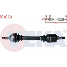 Otoco Peugeot 306 (7b,n3,n5) 1.9 D Abslı 29 Dıs Uzunluk 603,5MM 1993-2002 Komple Aks Sol Ön 3272.0F