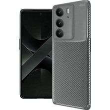 Alvera Realme C75 4g Auto Fus Karbon Kapak - Gri