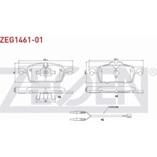 Otoco Peugeot 508 1.6 Hdı 2010- Ön Fren Balatası Fişli 16 101 005 80