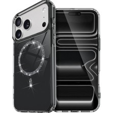 Alvera  Iphone 17 Pro Max Live Diamond Magsafe Kapak - Siyah