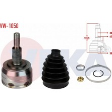 Otoco Volkswagen Transporter Vı 2.0 Tdı M-T 38X30X63 Uzunluk 170,5 mm 15-Aks Kafası Sol-Sağ Ön Dış