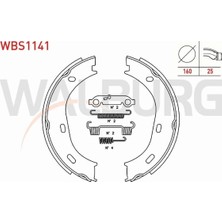Otoco Mercedes (W123) 1977-1985 El Arka Fren Balatası Aksesuarlı 160X25MM 1264200120