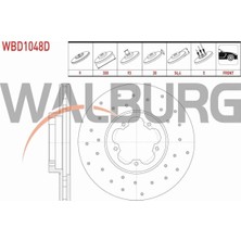 Otoco Ford Transıt Fren Diski Ön Havalı Performans Delikli 5 Bjn 300X28X93X54,4 1543340