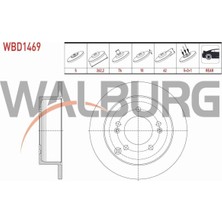 Otoco Kıa Sportage 2.0 Crdı 2004-2010 Fren Diski Arka Düz 5 Bjn 262,2X10X76X62 58411-39600