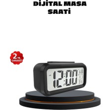 Epilons Sensörlü Dijital Masa Saati Alarm Ve Sıcaklık Göstergeli