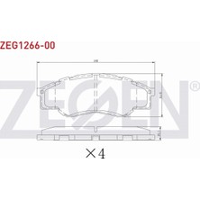Otoco Toyota Hı-Lux Pıck Up 2.5 D 2005-2011 Ön Fren Balatası 044650K160