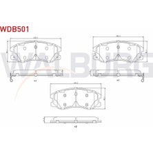 Otoco Chevrolet Captıva (C100) 2.0 D 2006-2012 Ön Fren Balatası Ikazlı 22850989