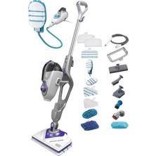 Black+Decker Çok Amaçlı Buharlı Temizlik Sistemi 1600 Watt Güçlü Bakteri Öldürücü Dezenfekte Makinesi Ayrılabilir El Tipi ve Buharlı Mop Seti