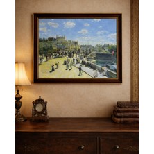 Art Of Legacy Renoir (PONT NEUF KÖPRÜSÜ 1872) Çerçeveli Klasik Vintage Duvar Tablo