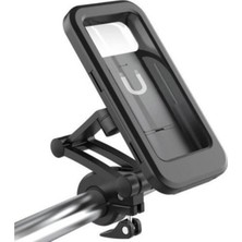 TeknoKapsül Gidon Bağlantılı Su Geçirmez Mıknatıslı Motorsiklet Telefon Tutucu