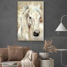 Harikabirev|şık At Tablosu 11 |çerçevesiz Kanvas Tablo