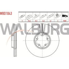 Otoco Ford Transıt 2.4 Tdcı Arkadan Itıs 2000-2006 Fren Diski Ön Havalı 5 Bjn 294X24,3X82,1X43 YC1W1125B1B