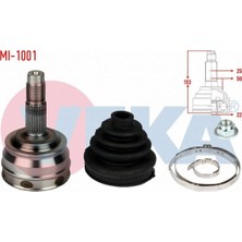Otoco Hyundaı Accent I (X-3) 1.3i 25X22X50 Uzunluk 153 mm 1994-2000 Aks Kafası Sol-Sağ Ön Dış MB 176864