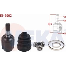 Otoco Kıa Cerato (Ld) 1.6i A-T 2004-2012 Aks Kafası Sol-Sağ Ön Iç 25X22X35 Uzunluk 157,5MM 49592-2F100